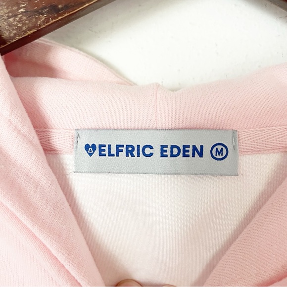 Like New! Aelfric Eden Cartoon Line Character Print Pink Hoodie Size Medium - Picture 12 of 13